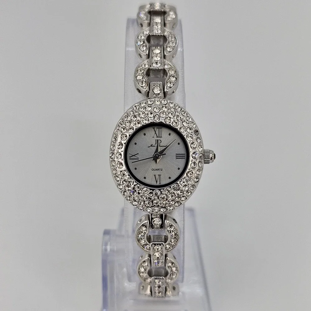 Jean Dousset Women's Watch 22MM Gray Dial Gray Bracelet Band 7.25